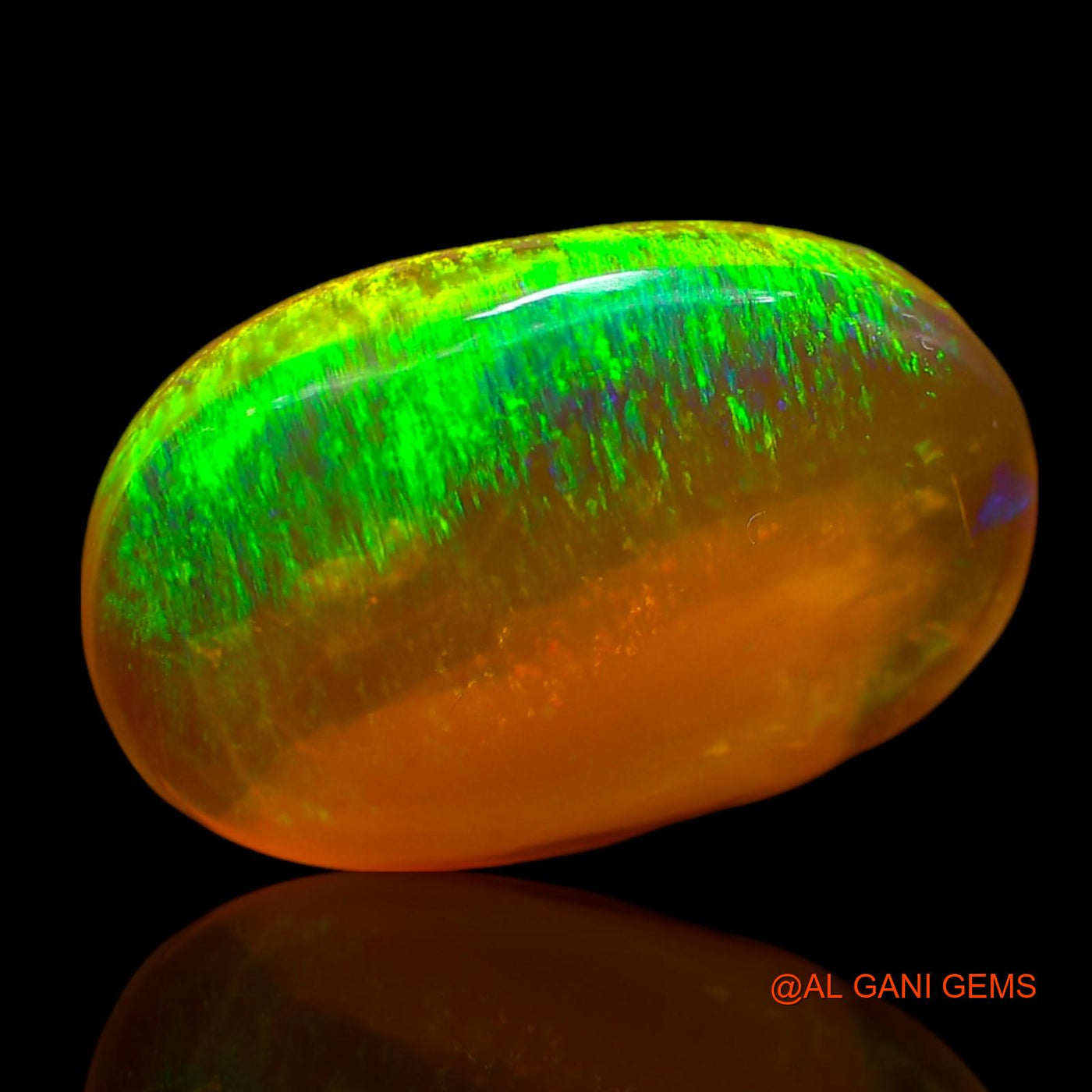 11.00 Cts Natural Australian Fire Opal Loose Gemstone Oval Cabochon 20x13x5 mm AE-886