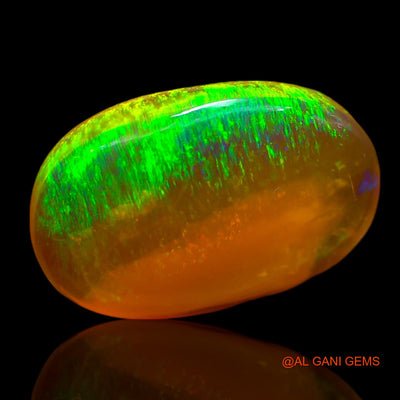 11.00 Cts Natural Australian Fire Opal Loose Gemstone Oval Cabochon 20x13x5 mm AE-886