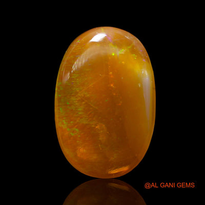 11.00 Cts Natural Australian Fire Opal Loose Gemstone Oval Cabochon 20x13x5 mm AE-886
