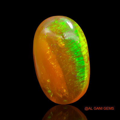 11.00 Cts Natural Australian Fire Opal Loose Gemstone Oval Cabochon 20x13x5 mm AE-886