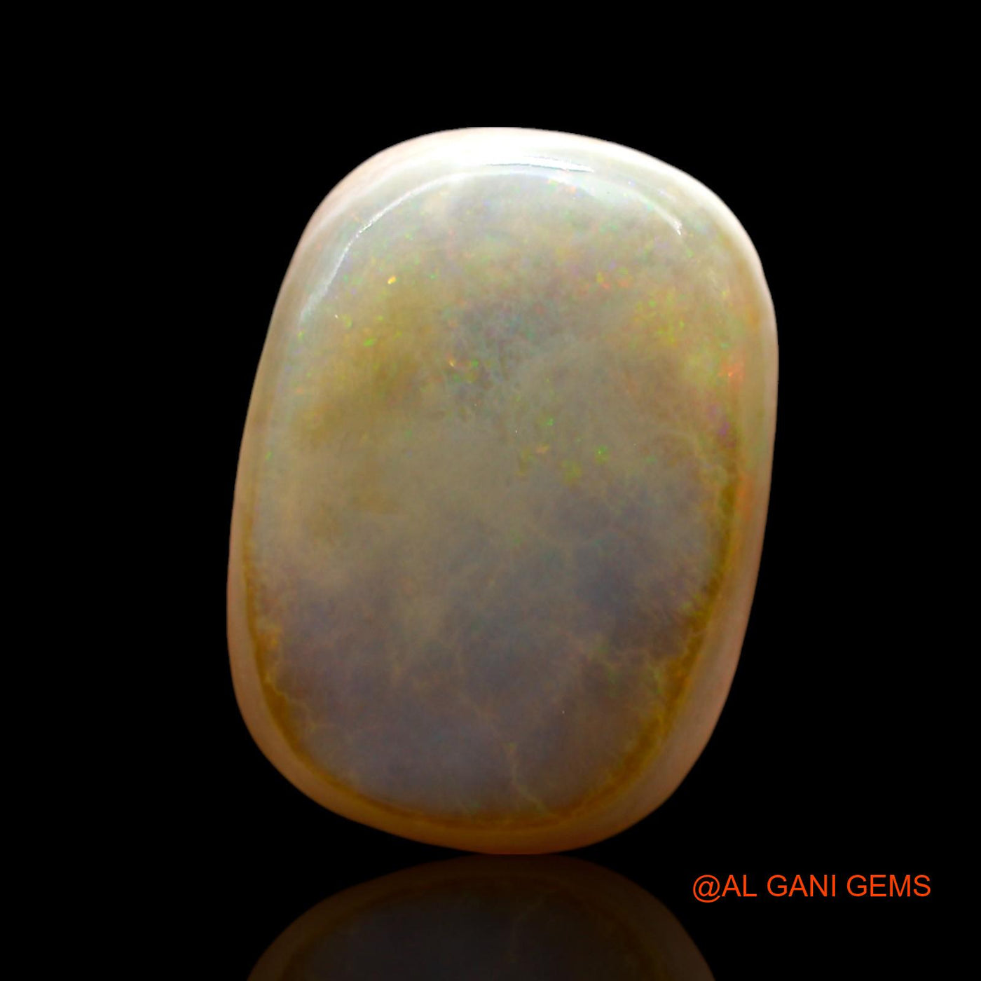 12.00 Cts Natural Australian Fire Opal Loose Gemstone Oval Cabochon 19x14x5 mm AE-887