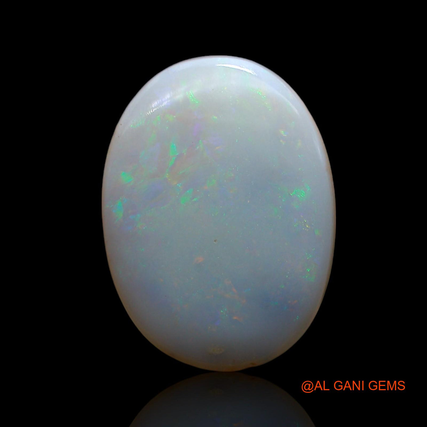 Natural Fire Opal Gemstone 5.00 Cts Loose Oval Cabochon From Australia 19x14x3 mm AE-888