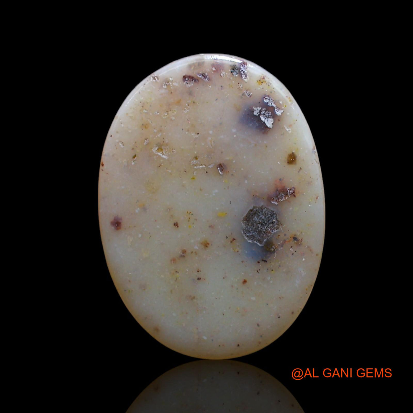 Natural Fire Opal Gemstone 5.00 Cts Loose Oval Cabochon From Australia 19x14x3 mm AE-888