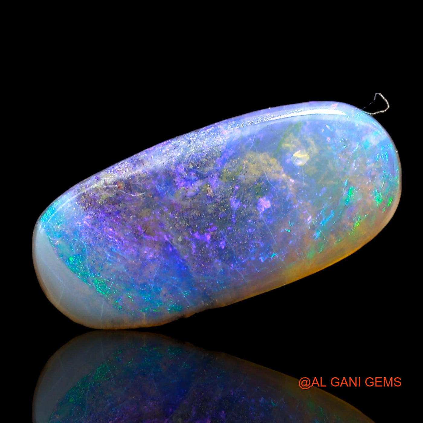 2.00 Cts Unheated Australian Fire Opal Loose Gemstone Oval Cabochon Natural 16x7x2 mm AE-88