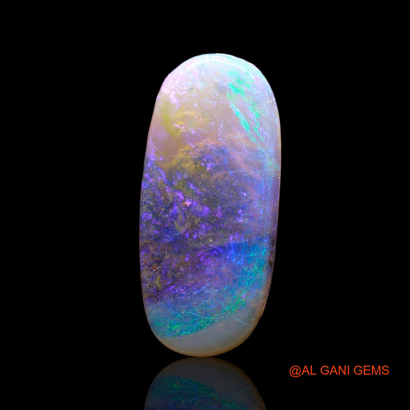 2.00 Cts Unheated Australian Fire Opal Loose Gemstone Oval Cabochon Natural 16x7x2 mm AE-88