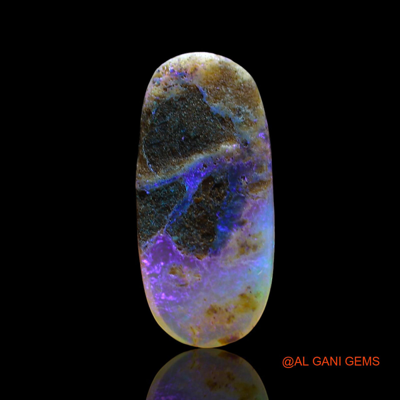 2.00 Cts Unheated Australian Fire Opal Loose Gemstone Oval Cabochon Natural 16x7x2 mm AE-88