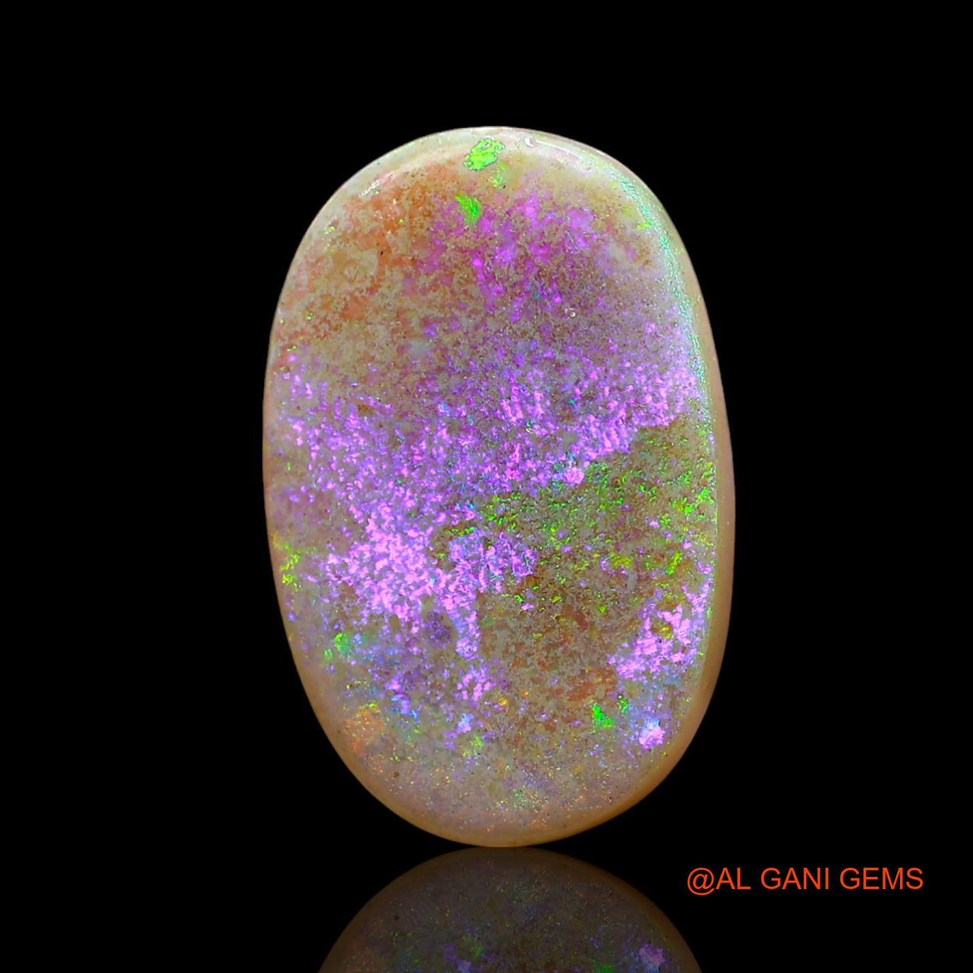 7.00 Cts Natural Australian Fire Opal Loose Gemstone Oval Cabochon 19x13x3 mm AE-890