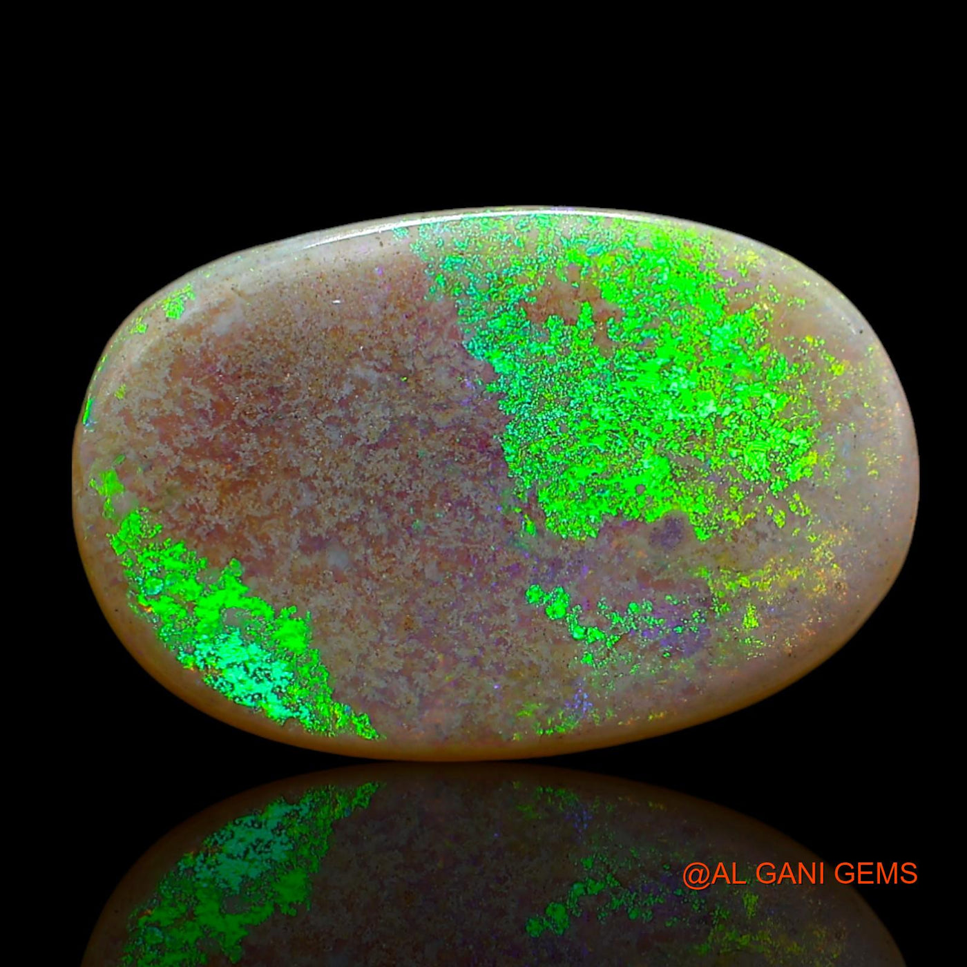 7.00 Cts Natural Australian Fire Opal Loose Gemstone Oval Cabochon 19x13x3 mm AE-890