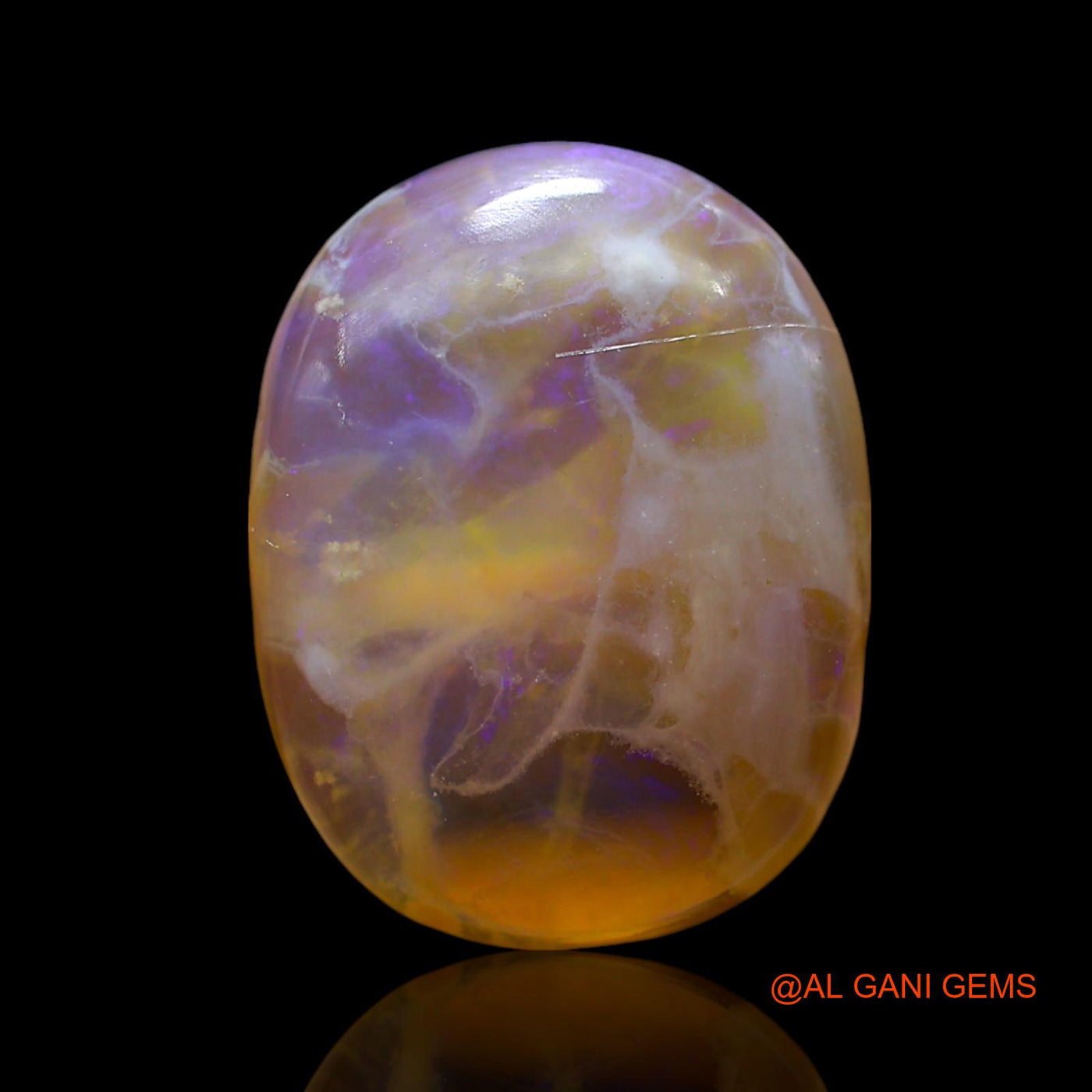 12.00 Cts Natural Australian Fire Opal Loose Gemstone Oval Cabochon 18x14x6 mm AE-892