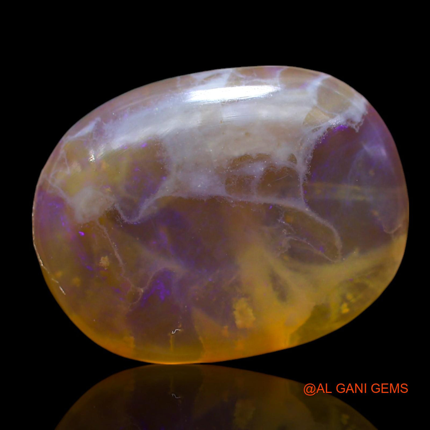 12.00 Cts Natural Australian Fire Opal Loose Gemstone Oval Cabochon 18x14x6 mm AE-892