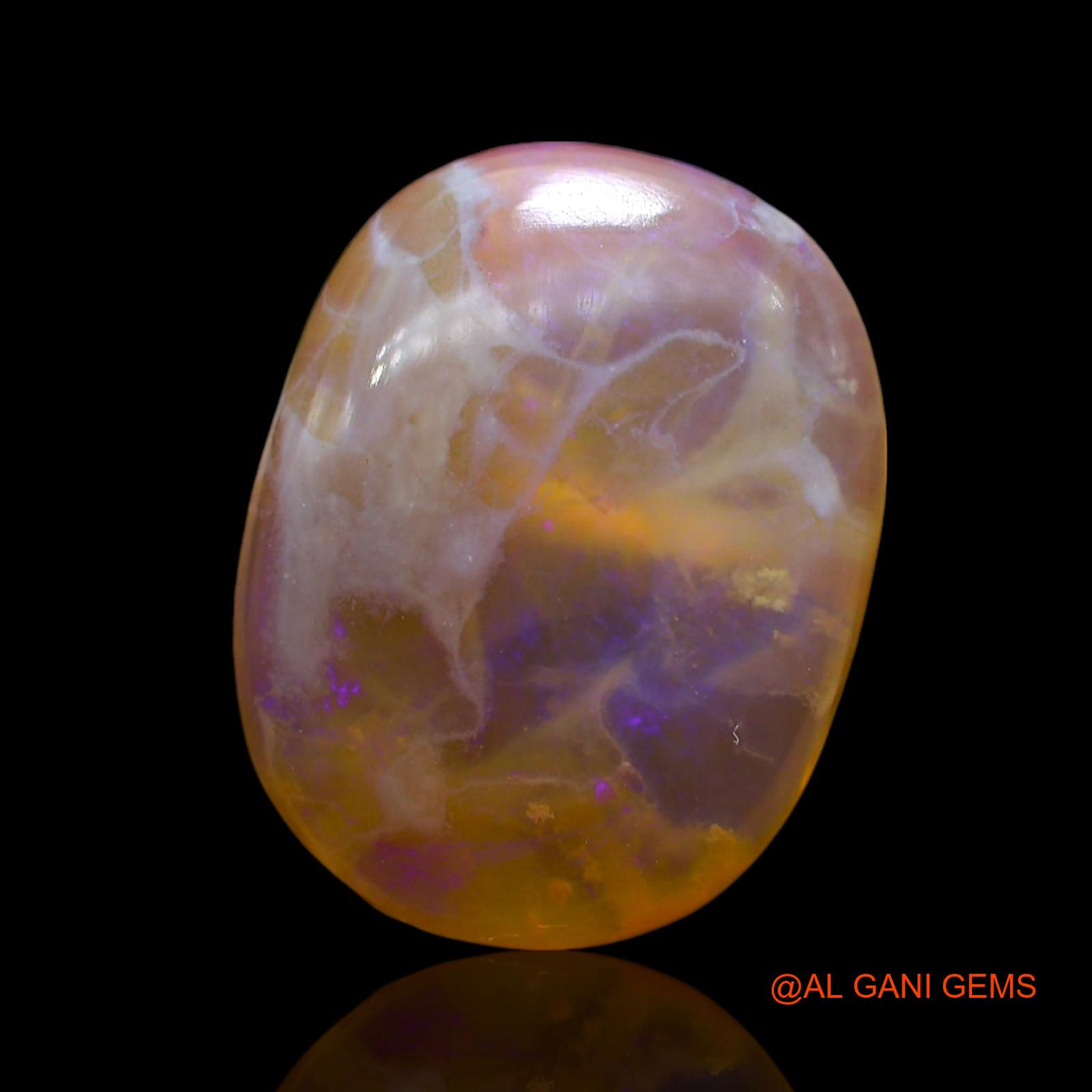 12.00 Cts Natural Australian Fire Opal Loose Gemstone Oval Cabochon 18x14x6 mm AE-892