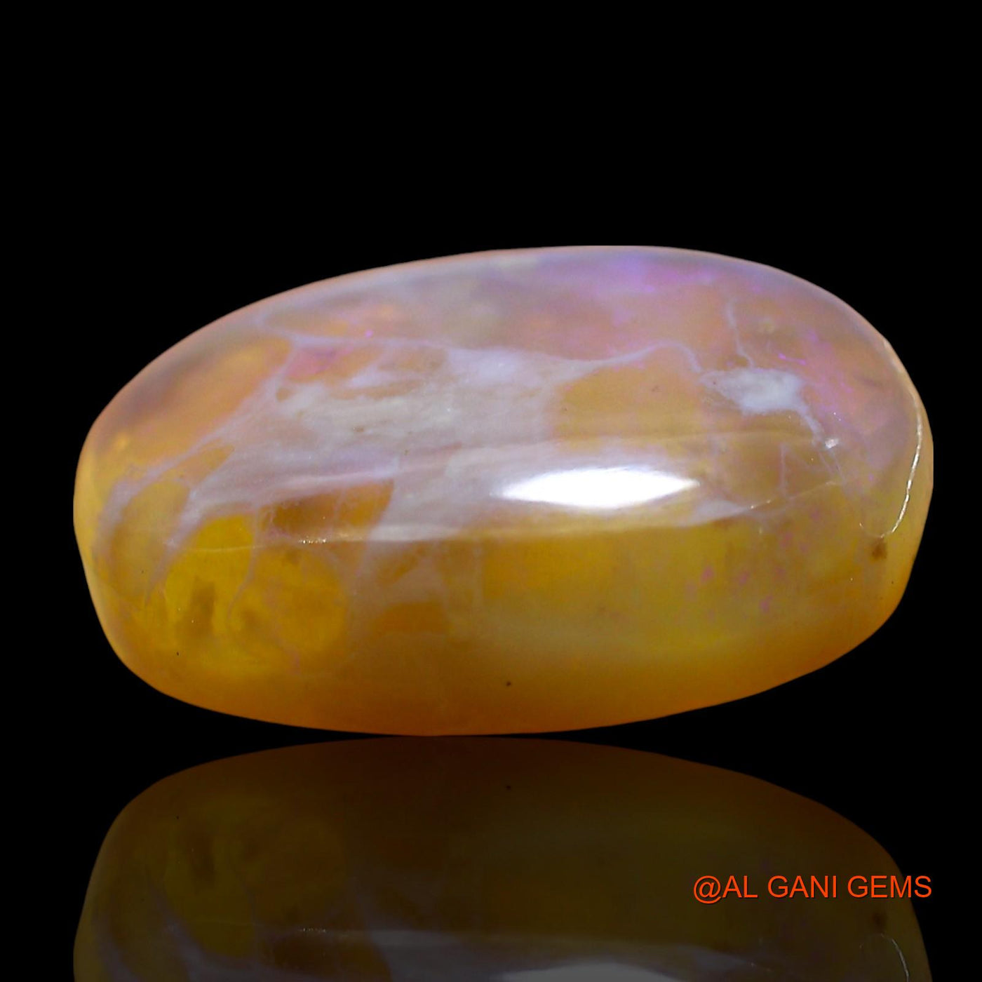 12.00 Cts Natural Australian Fire Opal Loose Gemstone Oval Cabochon 18x14x6 mm AE-892