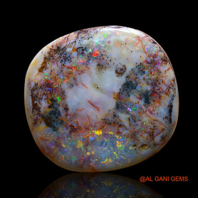 9.00 Cts Unheated Australian Fire Opal Loose Gemstone Oval Cabochon Natural 18x16x4 mm AE-893