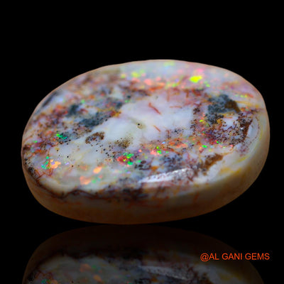 9.00 Cts Unheated Australian Fire Opal Loose Gemstone Oval Cabochon Natural 18x16x4 mm AE-893