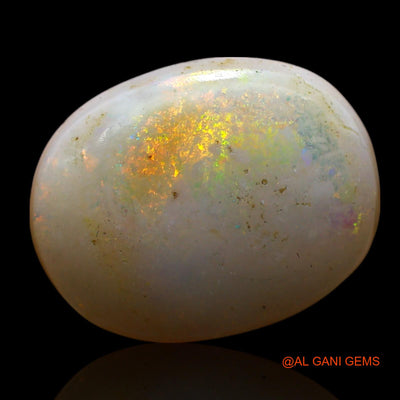Natural Untreated Fire Opal Loose Gemstone Oval Cabochon From Australia 9.00 Cts 18x14x5 mm AE-895
