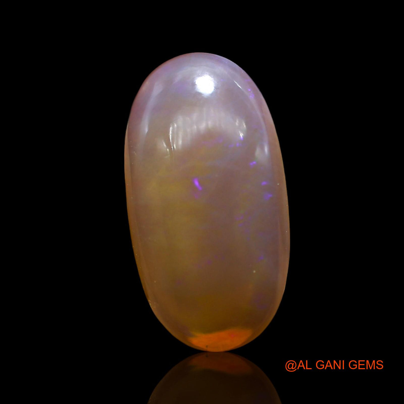 9.00 Cts Natural Australian Fire Opal Loose Gemstone Oval Cabochon 22x11x5 mm AE-896