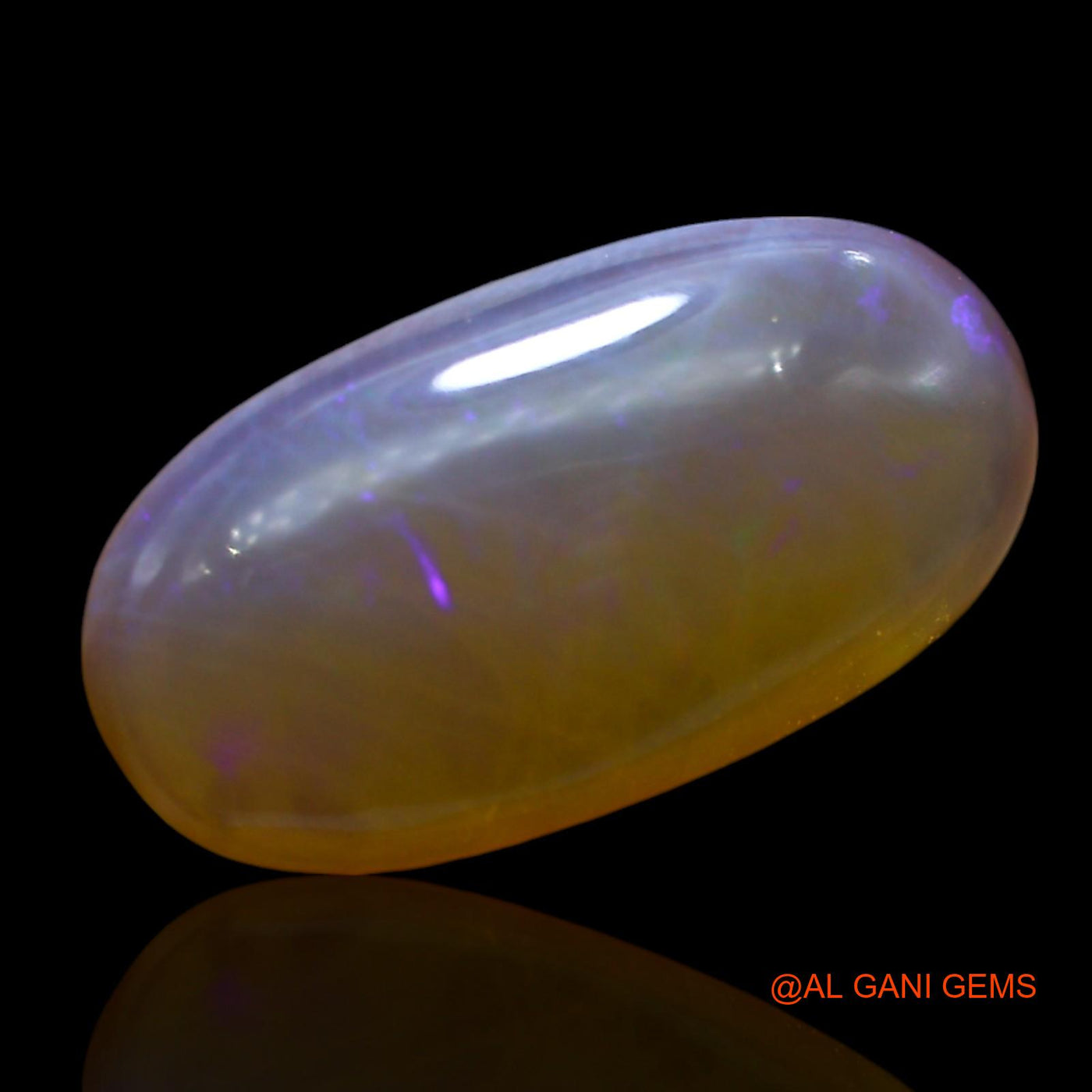 9.00 Cts Natural Australian Fire Opal Loose Gemstone Oval Cabochon 22x11x5 mm AE-896