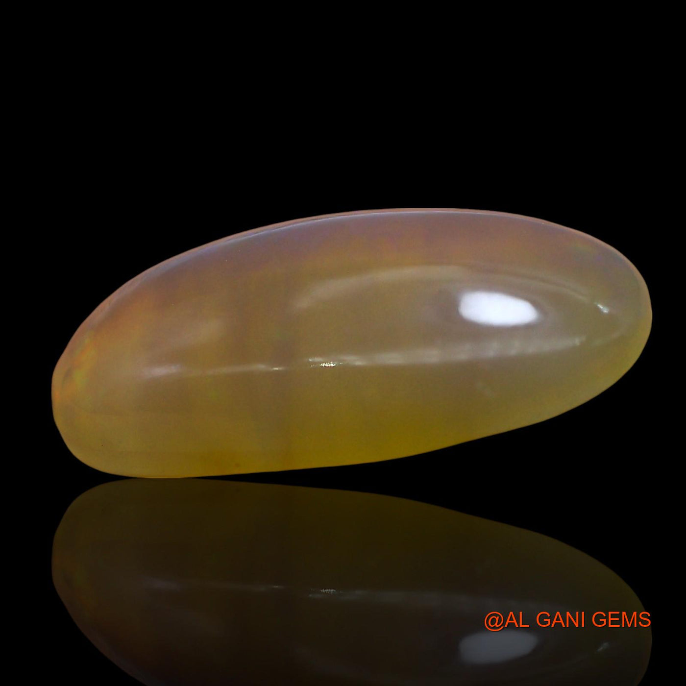 9.00 Cts Natural Australian Fire Opal Loose Gemstone Oval Cabochon 22x11x5 mm AE-896