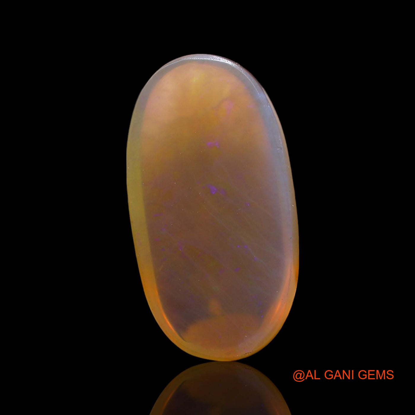 9.00 Cts Natural Australian Fire Opal Loose Gemstone Oval Cabochon 22x11x5 mm AE-896