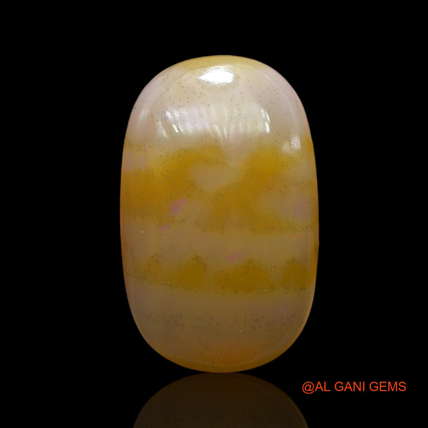 Natural Untreated Fire Opal Loose Gemstone Oval Cabochon From Australia 10.00 Cts 19x12x6 mm AE-898