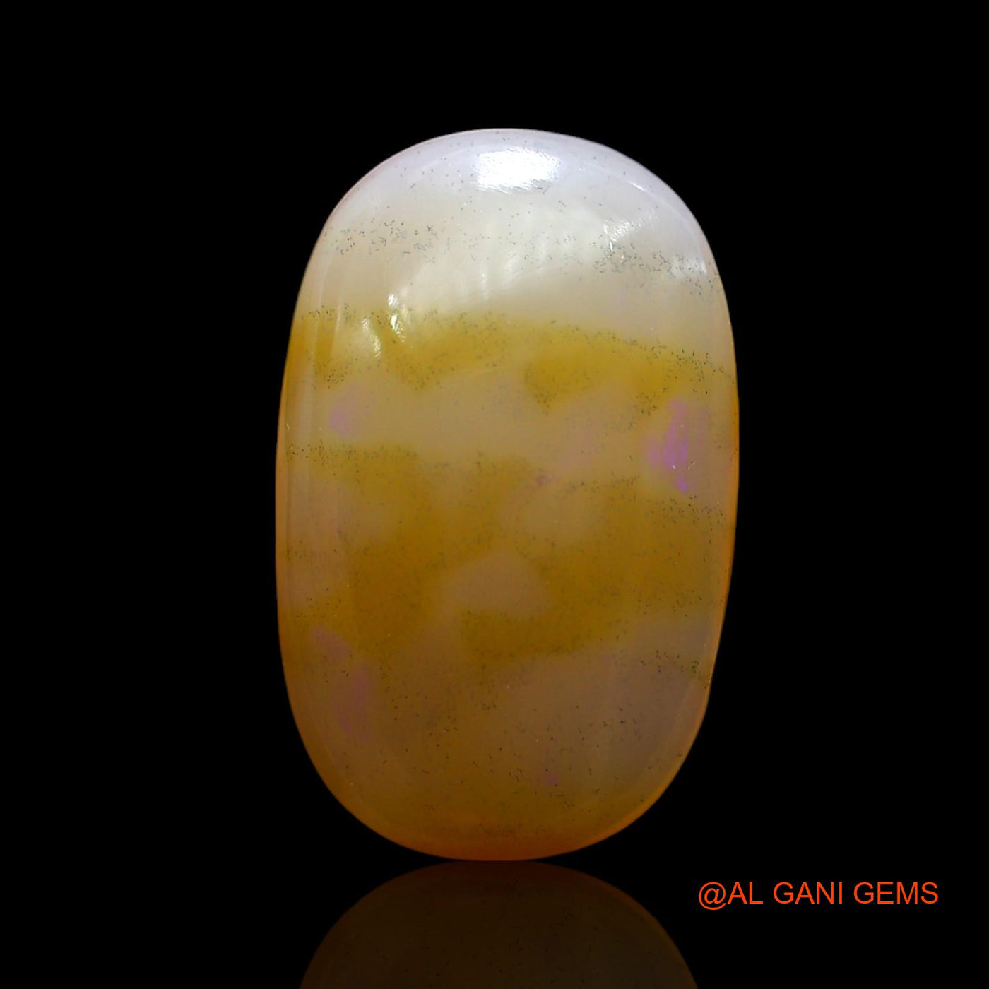Natural Untreated Fire Opal Loose Gemstone Oval Cabochon From Australia 10.00 Cts 19x12x6 mm AE-898