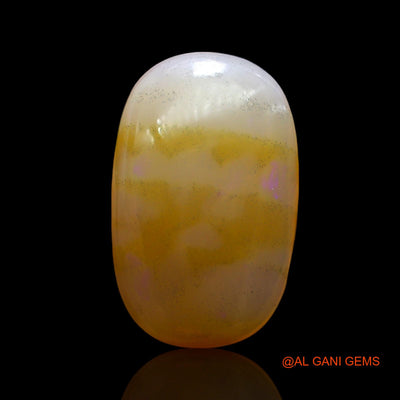 Natural Untreated Fire Opal Loose Gemstone Oval Cabochon From Australia 10.00 Cts 19x12x6 mm AE-898