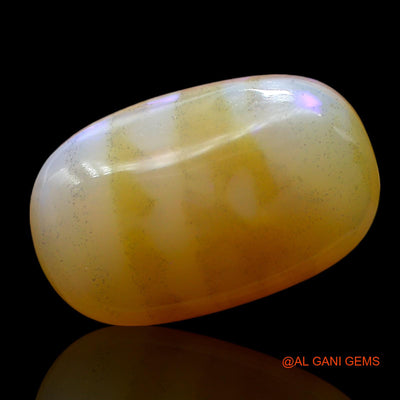 Natural Untreated Fire Opal Loose Gemstone Oval Cabochon From Australia 10.00 Cts 19x12x6 mm AE-898