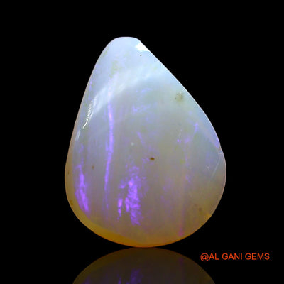3.00 Cts Natural Australian Fire Opal Loose Gemstone Pear Cabochon 14x10x4 mm AE-89