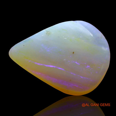 3.00 Cts Natural Australian Fire Opal Loose Gemstone Pear Cabochon 14x10x4 mm AE-89