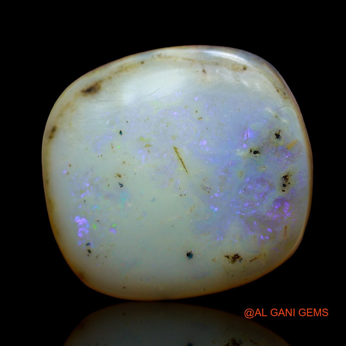 22.00 Cts Unheated Australian Fire Opal Loose Gemstone Oval Cabochon Natural 20x19x7 mm AE-8