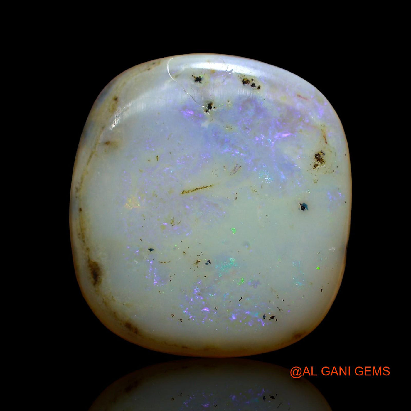 22.00 Cts Unheated Australian Fire Opal Loose Gemstone Oval Cabochon Natural 20x19x7 mm AE-8