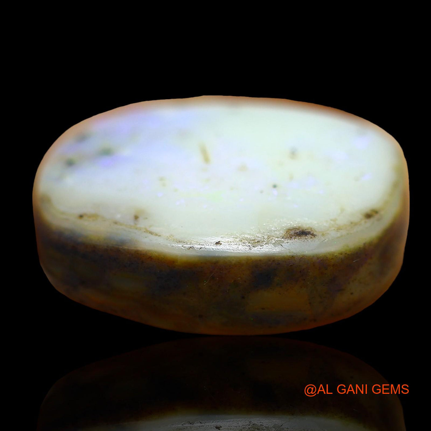 22.00 Cts Unheated Australian Fire Opal Loose Gemstone Oval Cabochon Natural 20x19x7 mm AE-8