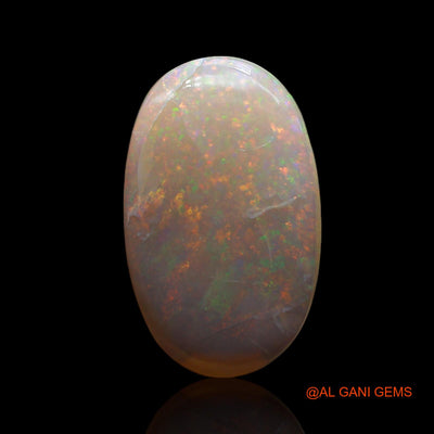 Natural Untreated Fire Opal Loose Gemstone Oval Cabochon From Australia 5.00 Cts 20x12x3 mm AE-901