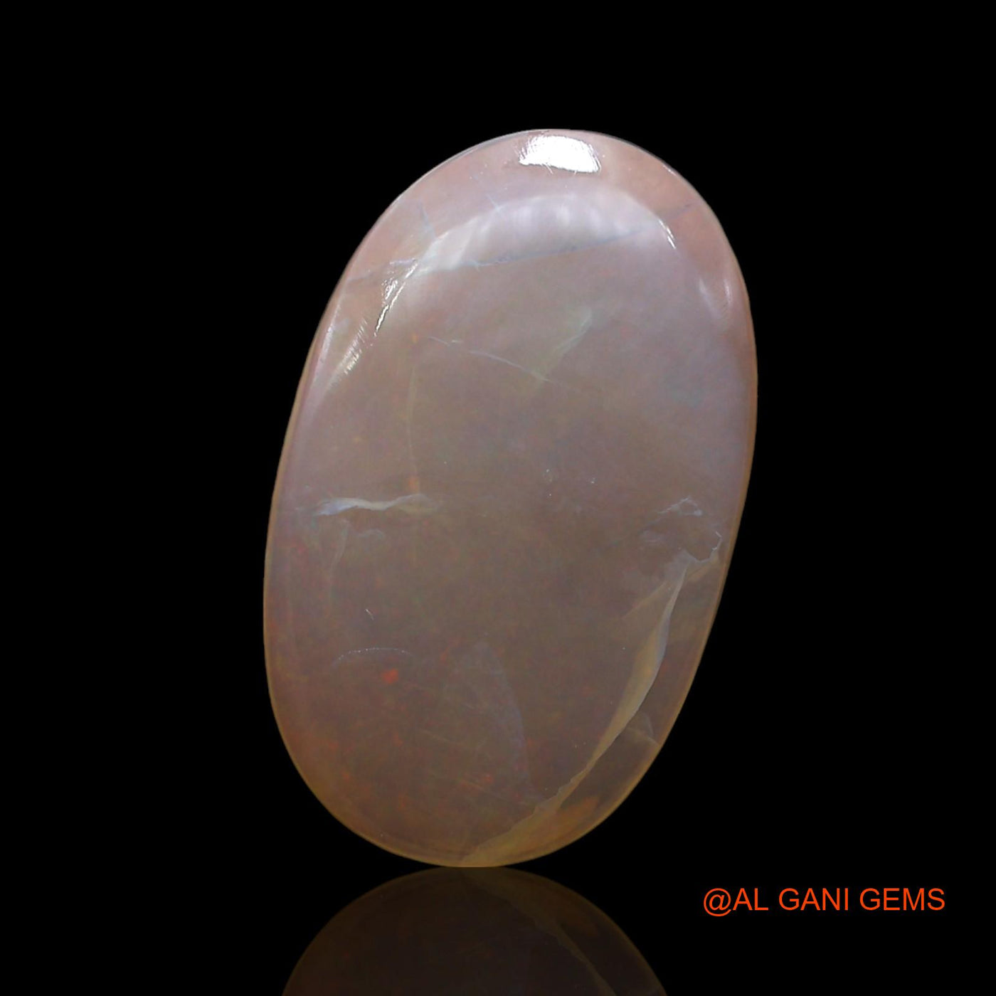 Natural Untreated Fire Opal Loose Gemstone Oval Cabochon From Australia 5.00 Cts 20x12x3 mm AE-901