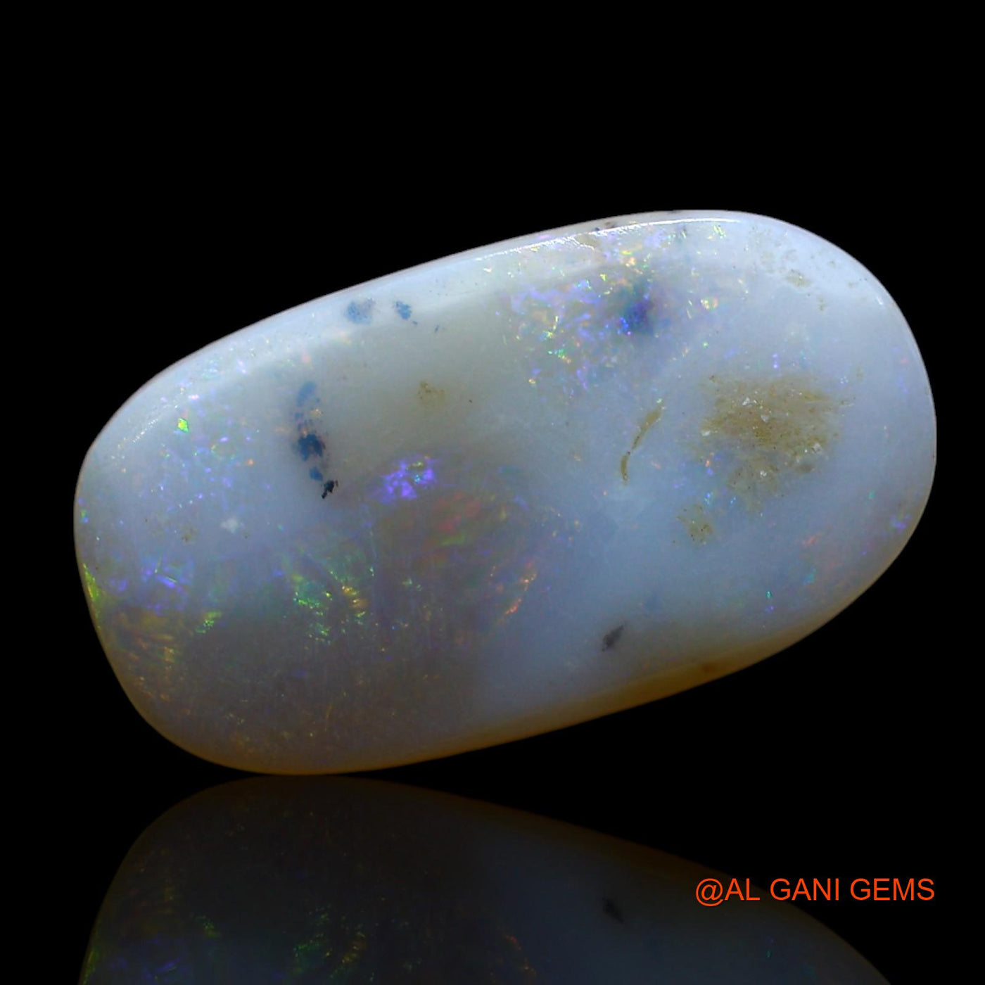 5.00 Cts Unheated Australian Fire Opal Loose Gemstone Oval Cabochon Natural 20x11x3 mm AE-906