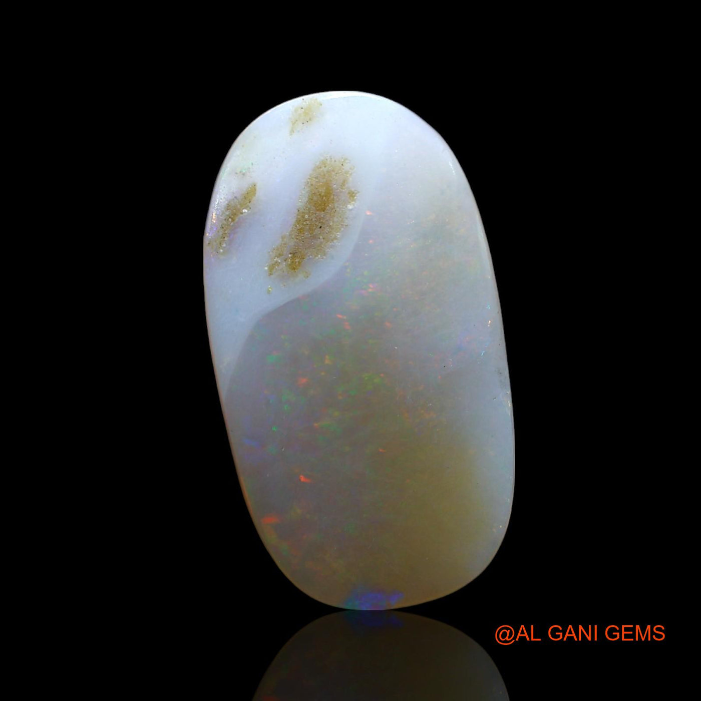 5.00 Cts Unheated Australian Fire Opal Loose Gemstone Oval Cabochon Natural 20x11x3 mm AE-906