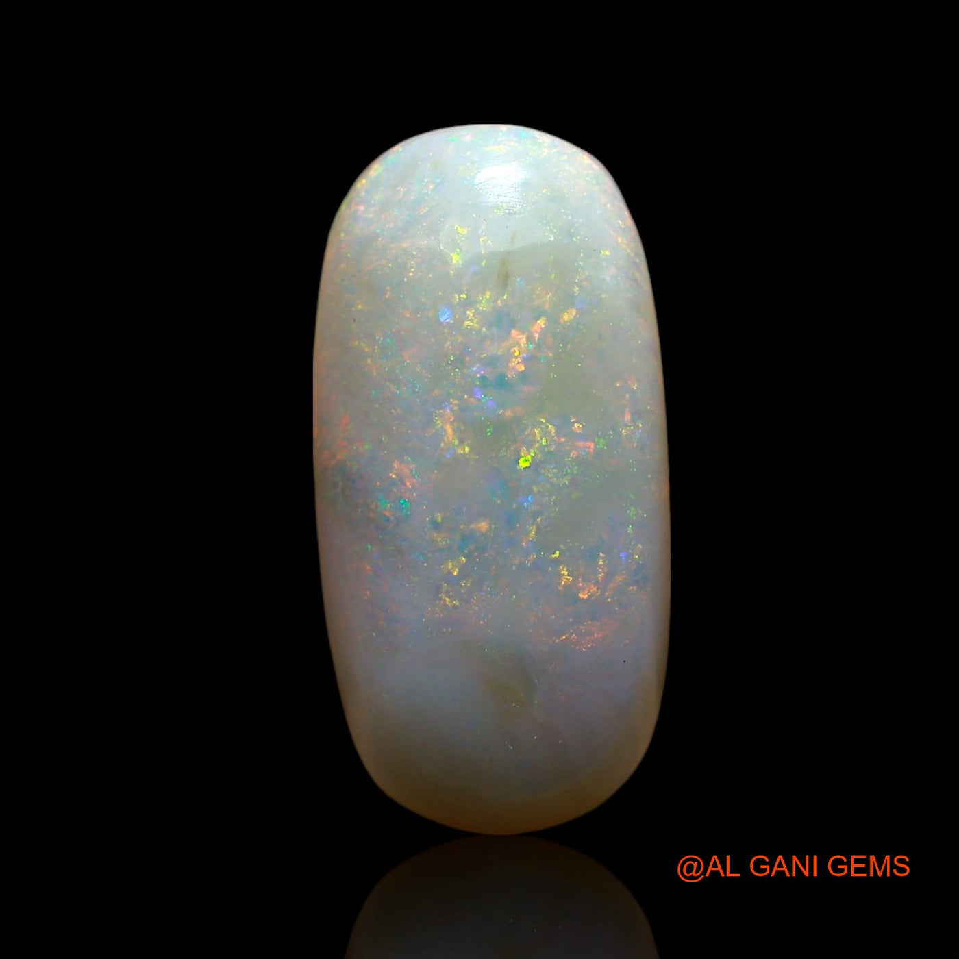 8.00 Cts Natural Australian Fire Opal Loose Gemstone Oval Cabochon 20x10x6 mm AE-909