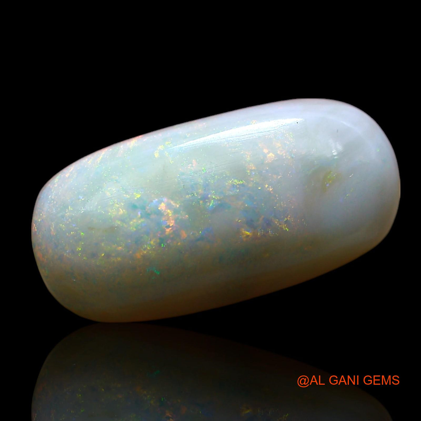 8.00 Cts Natural Australian Fire Opal Loose Gemstone Oval Cabochon 20x10x6 mm AE-909