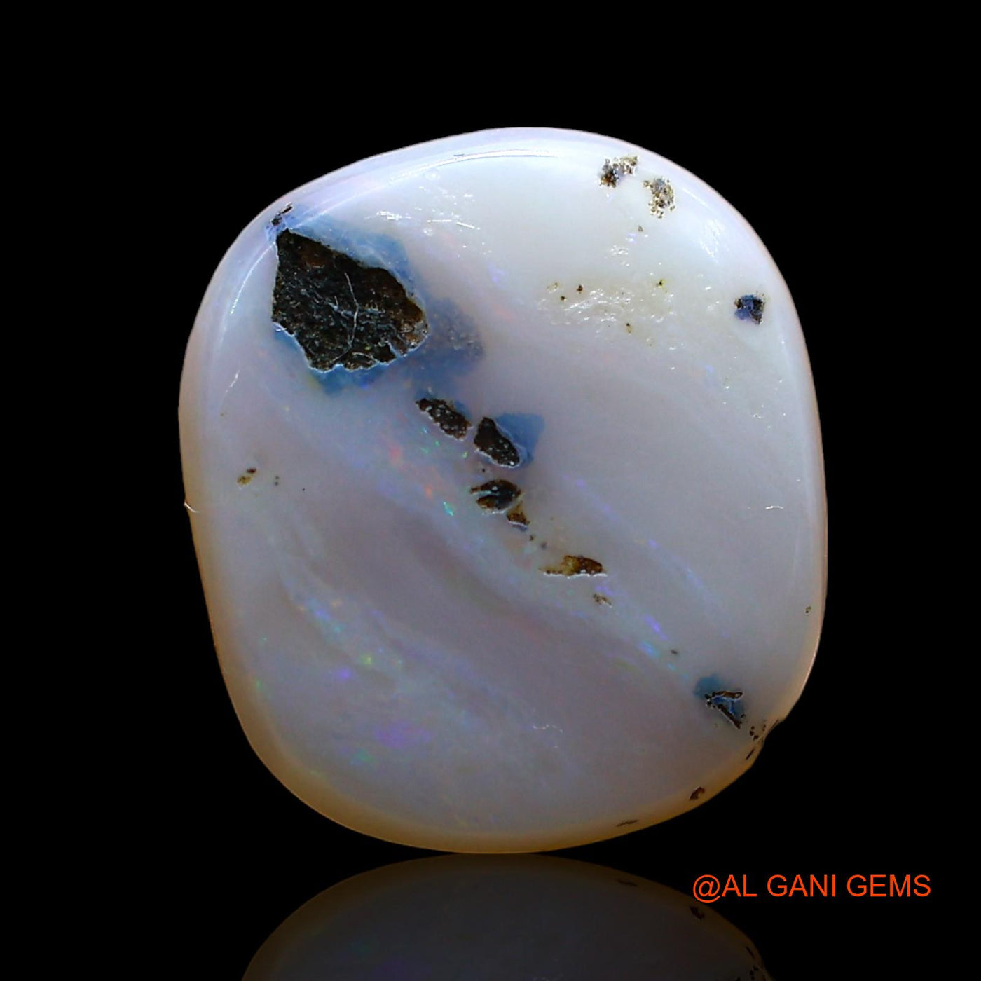 Natural Fire Opal Gemstone 5.00 Cts Loose Oval Cabochon From Australia 13x11x3 mm AE-90