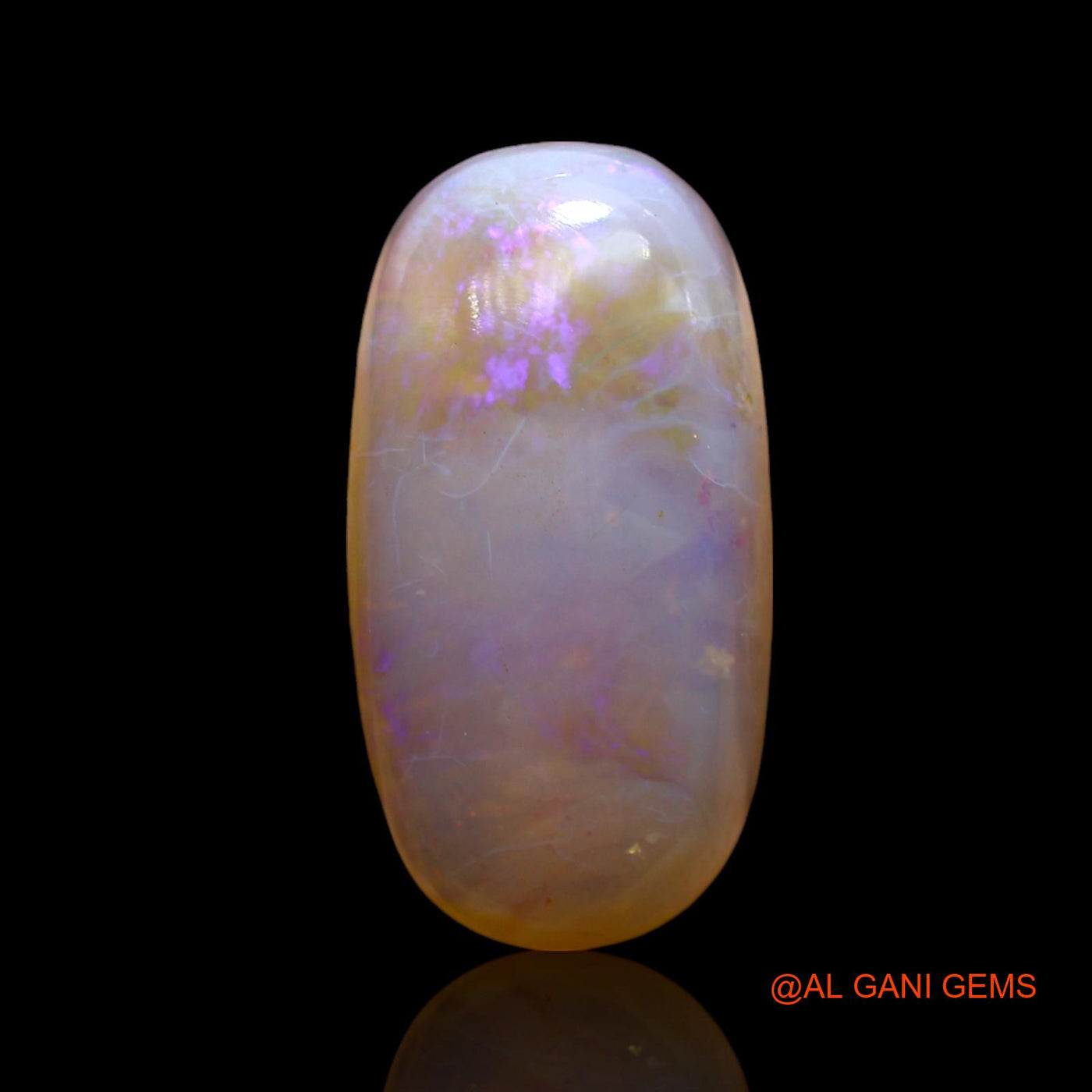 10.00 Cts Unheated Australian Fire Opal Loose Gemstone Oval Cabochon Natural 20x10x6 mm AE-910