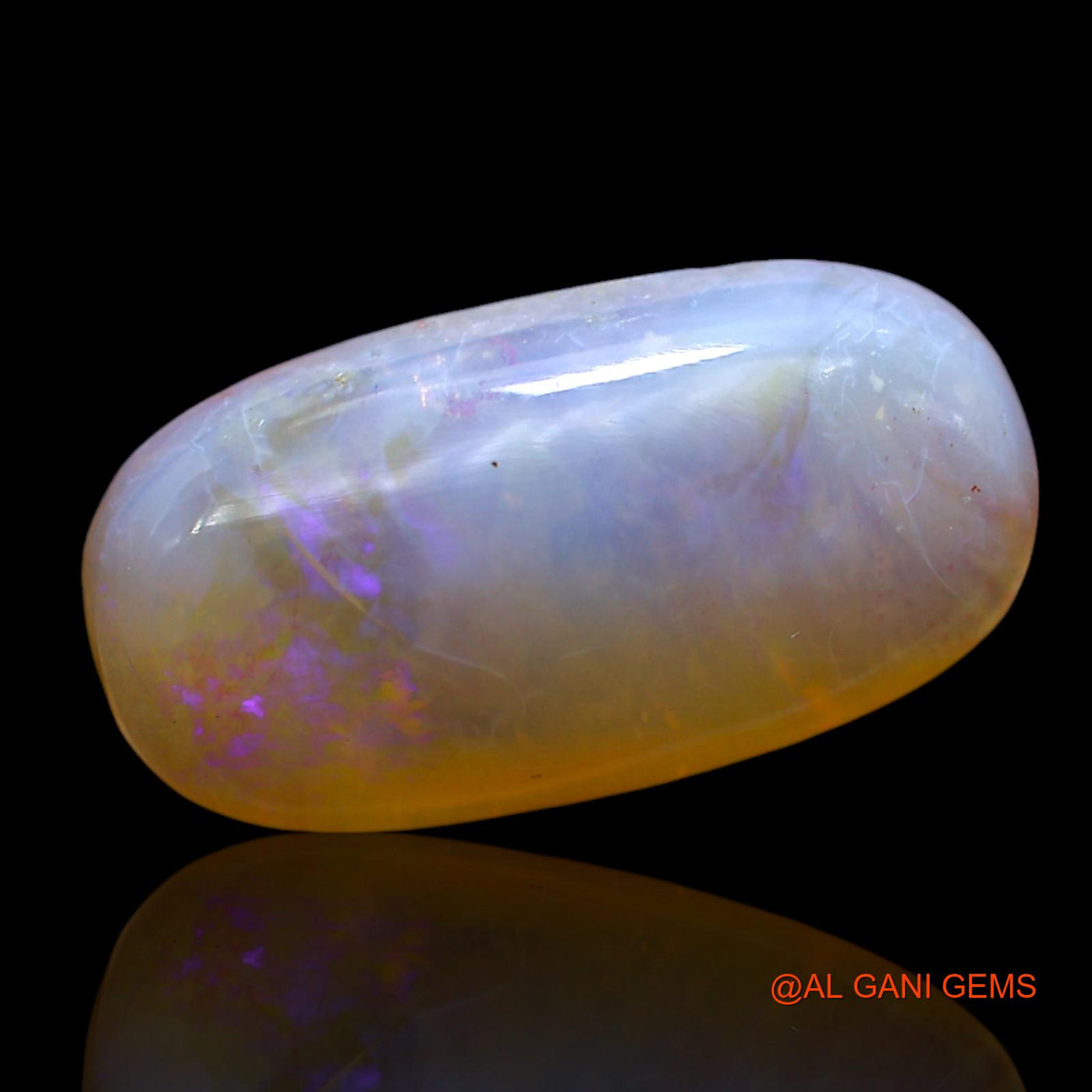10.00 Cts Unheated Australian Fire Opal Loose Gemstone Oval Cabochon Natural 20x10x6 mm AE-910