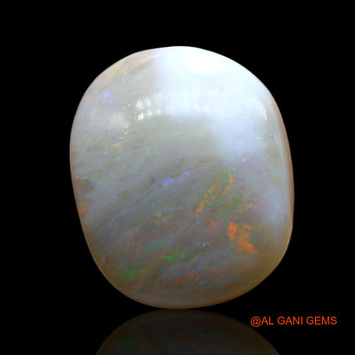 Natural Untreated Fire Opal Loose Gemstone Oval Cabochon From Australia 13.00 Cts 17x15x7 mm AE-912