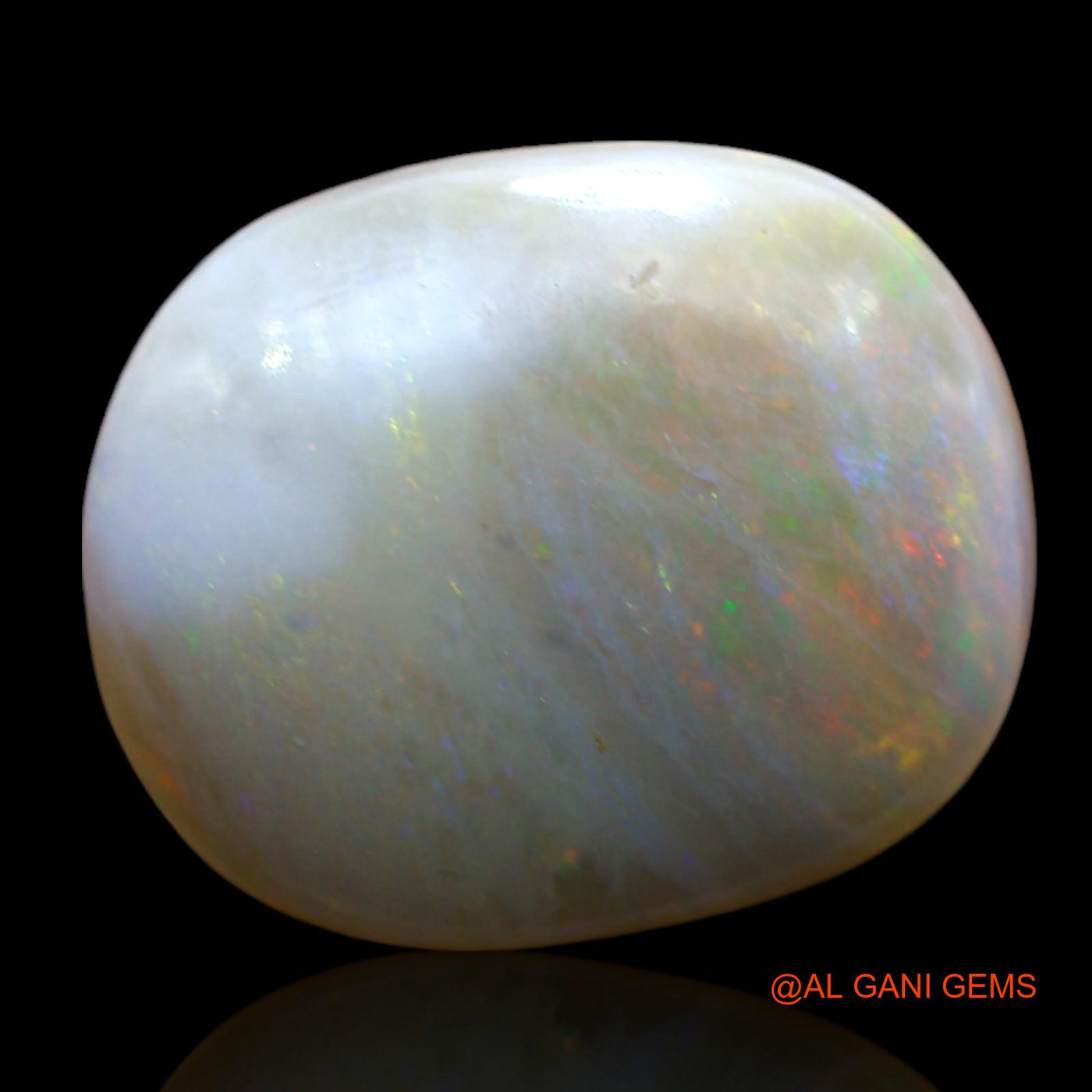 Natural Untreated Fire Opal Loose Gemstone Oval Cabochon From Australia 13.00 Cts 17x15x7 mm AE-912