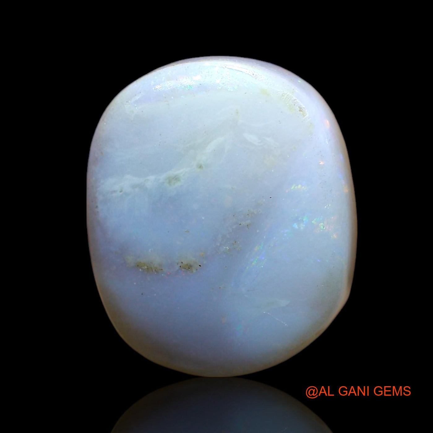 Natural Untreated Fire Opal Loose Gemstone Oval Cabochon From Australia 13.00 Cts 17x15x7 mm AE-912