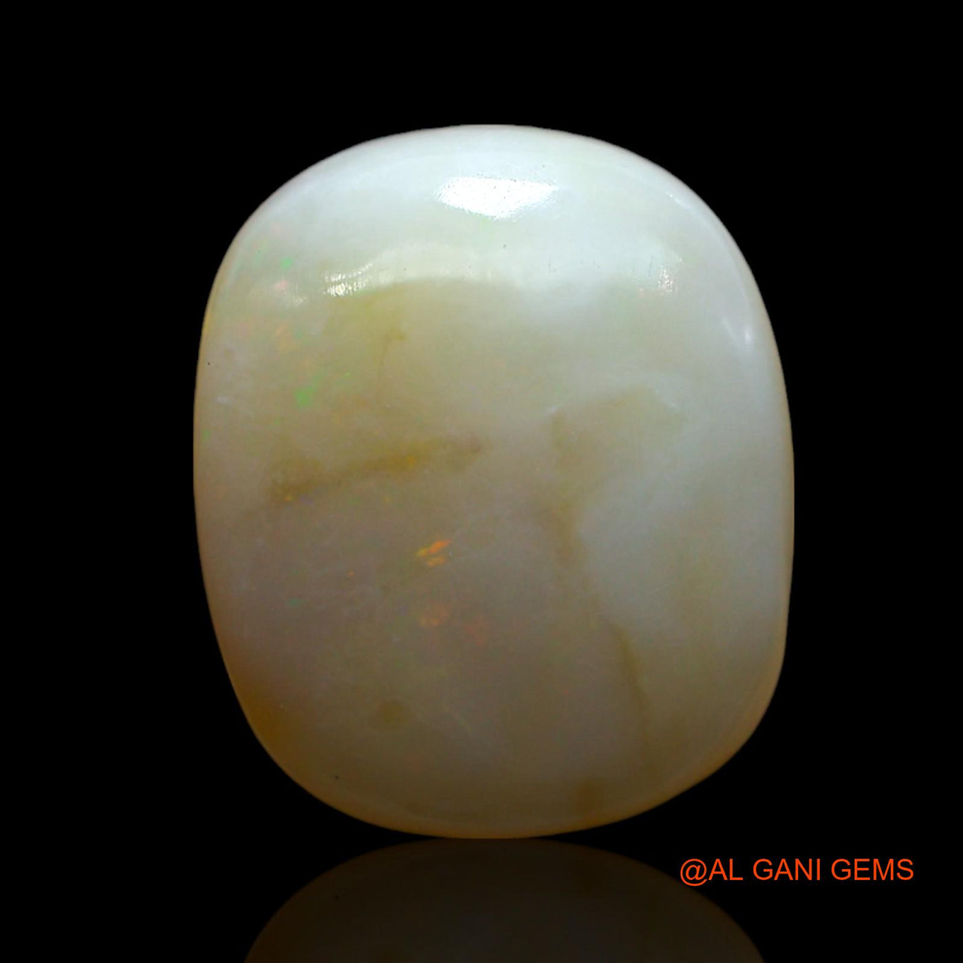 Natural Fire Opal Gemstone 16.00 Cts Loose Oval Cabochon From Australia 18x15x8 mm AE-913