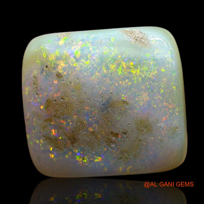 13.00 Cts Natural Australian Fire Opal Loose Gemstone Square Cabochon 15x14x7 mm AE-915