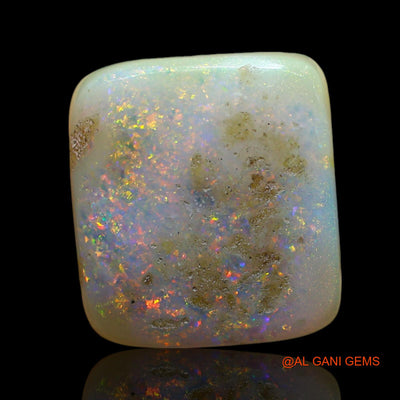 13.00 Cts Natural Australian Fire Opal Loose Gemstone Square Cabochon 15x14x7 mm AE-915
