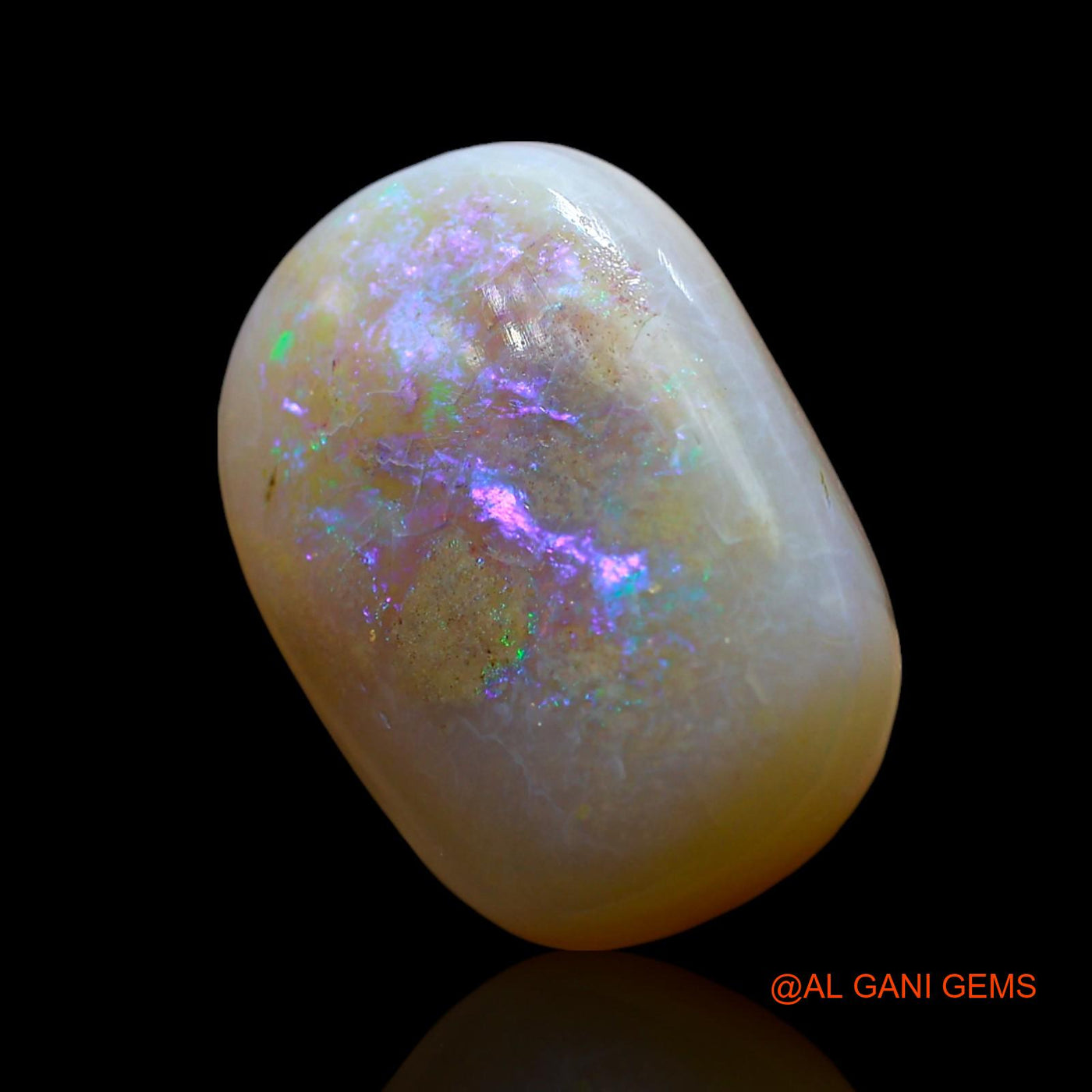 11.00 Cts Natural Australian Fire Opal Loose Gemstone Oval Cabochon 18x13x6 mm AE-917