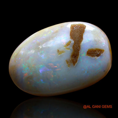 Natural Fire Opal Gemstone 11.00 Cts Loose Oval Cabochon From Australia 19x12x7 mm AE-919