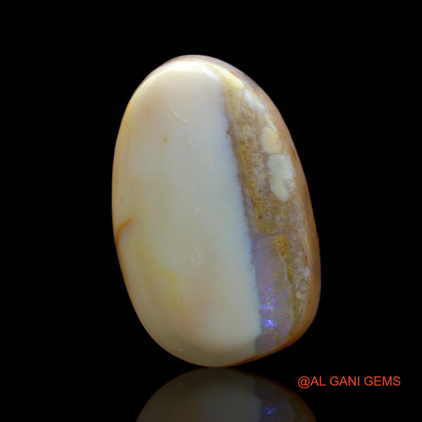 Natural Fire Opal Gemstone 11.00 Cts Loose Oval Cabochon From Australia 19x12x7 mm AE-919